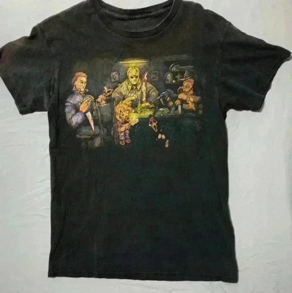 Get Down Art Church of Horror Big Chris Art Poker  Party Halloween T-Shirt Small - Picture 1 of 8